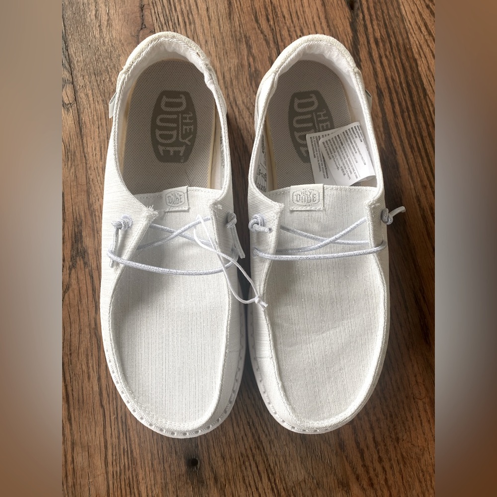 Hey Dudes- white- never worn out of house